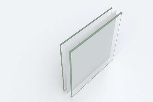 detail of laminated glass(3d rendering)