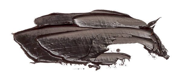 istock Black oil texture paint stain brush stroke EPS10 vector illustration 1145161610