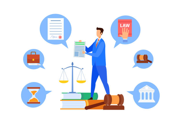 Common Law Professor, Teacher Vector Character Common Law Professor, Teacher Vector Character. Executive Process and Advocacy University Department Flat Illustration. Cartoon Employment Lawyer, Tutor Giving Administrative Law Lecture law clipart stock illustrations