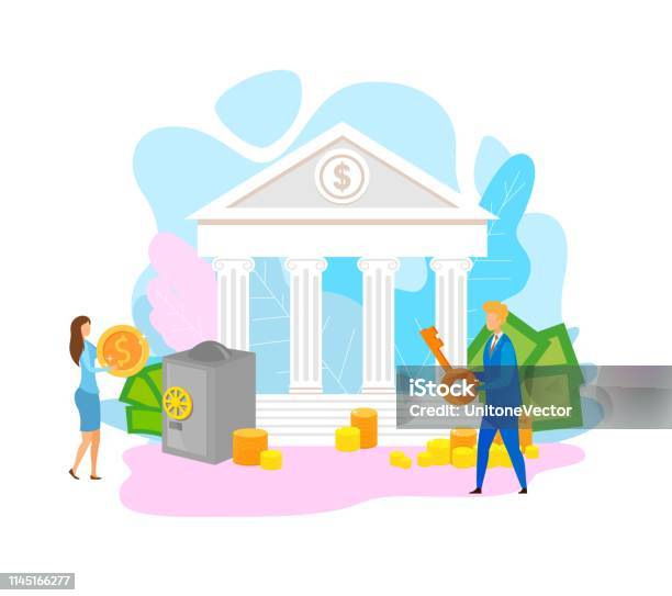 Bankinvest Vector Banking Capital Investment Vector Illustration Stock Illustration ...