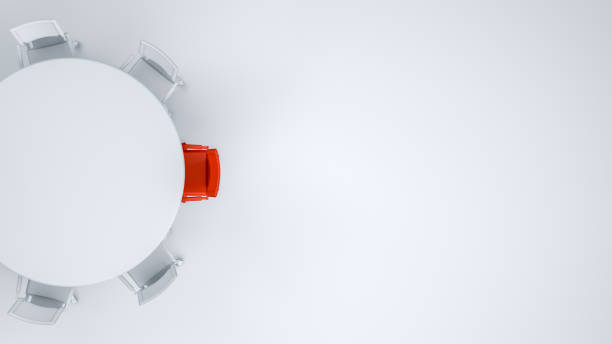 istock Red Different Chair, Leadership Concept, Minimal Design 1145166672