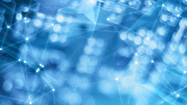 istock World network connections, many triangles shapes chaos 1145169640