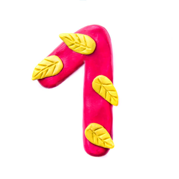 istock Plasticine number 1 with autumn leaves 1145171836