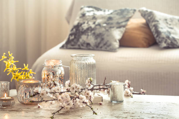 istock still life flowers with decorative objects in the living room 1145173651