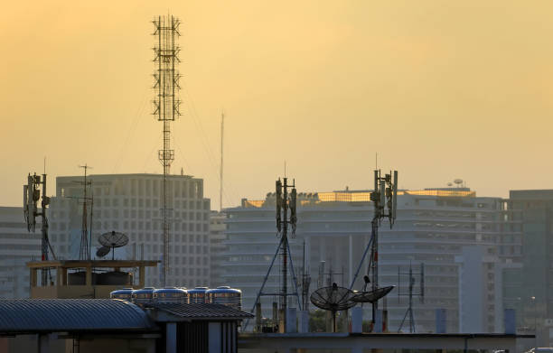 istock top view of urban with parabolic satellite dishes on rooftops 1145175184