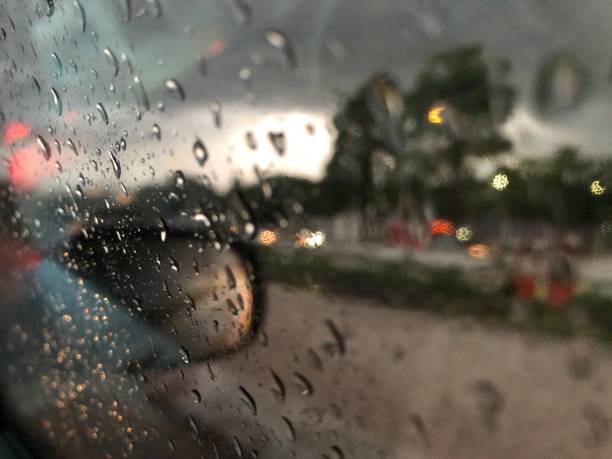istock strom and raindrop on the city street 1145179195