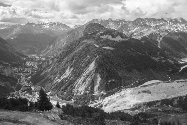 istock View to the Mont Blanc in cloudy time. 1145181338