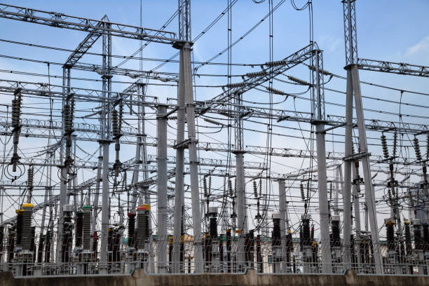 istock High voltage power transformer substation 1145184778
