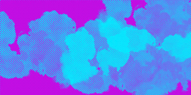 istock Blue purple color comic book background 1145185681