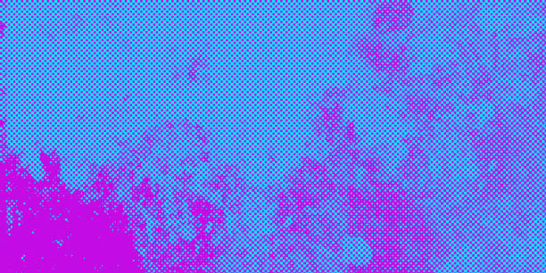 istock Blue purple color comic book background 1145185715
