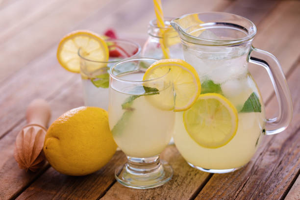 istock Fresh made lemonade in glass, close-up 1145196732