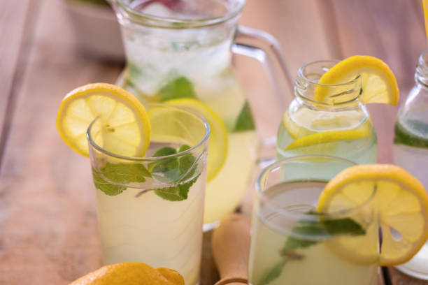 istock Fresh made lemonade in glass, close-up 1145197305