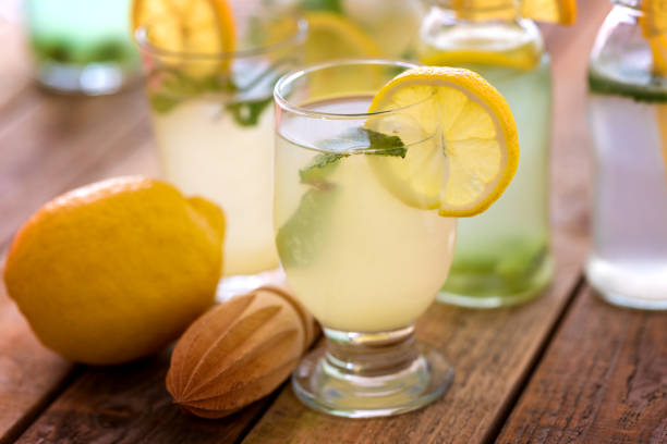 istock Fresh made lemonade in glass, close-up 1145197377