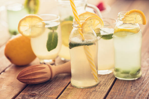 istock Fresh made lemonade in glass, close-up 1145197399