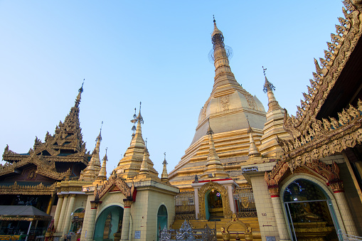 The Sule Paya in the center of Yangon is one of the oldest pagodas in Burma, believed to have been built during the lifetime of the Buddha, about 2,500 years ago.