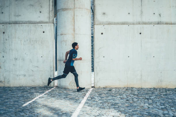 istock Afro-american sportsman running 1145204371