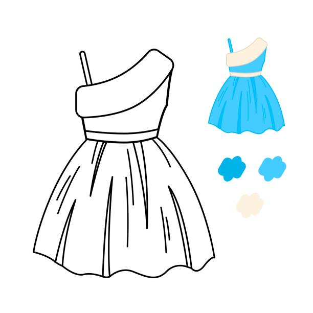 15,954 Blue Dress Illustrations & Clip Art - iStock | Woman blue dress,  Woman in blue dress, Kate middleton blue dress