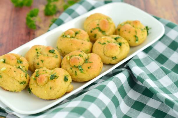 istock Garlic Knots with Herb Butter Sauce 1145209414