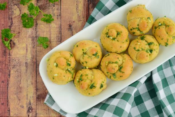 istock Garlic Knots with Herb Butter Sauce 1145209458