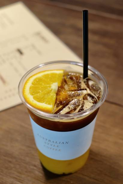 istock Coffee and orange juice. 1145212718