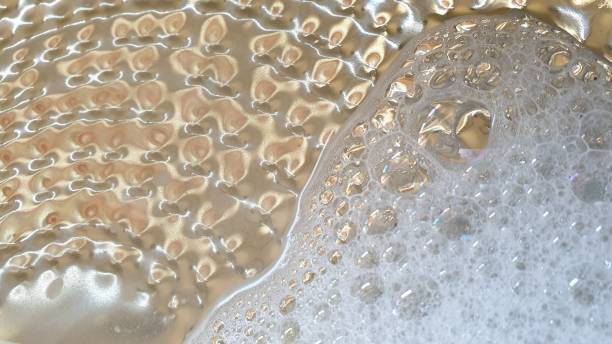 istock Reflections on stamped metal plate 1145215471