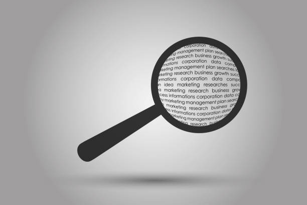 istock Magnifying Glass Icon - Research, find icon vector. Lens, look magnifier, loupe sign. Search symbol illustration. 1145220061
