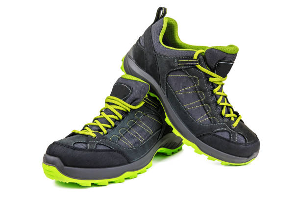 istock new hiking shoes on white 1145221715
