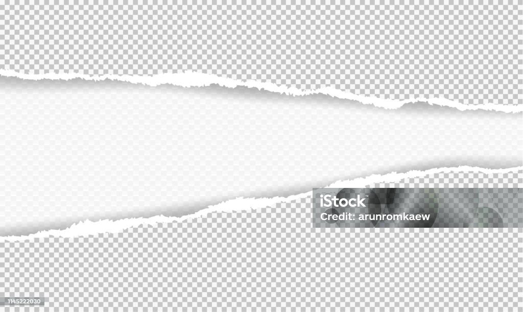 6 Square Ripped Paper The Squared Ripped Paper For Writing Messages On Gray Stock ...