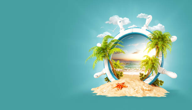istock Tropical landscape in a helm 1145223301