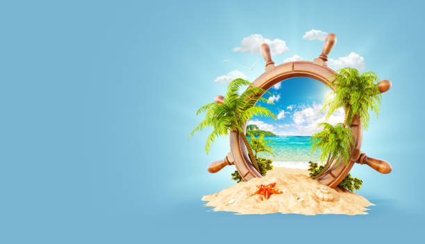 istock Tropical landscape in a helm 1145223317