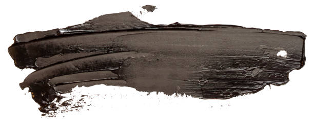 istock Black oil texture paint stain brush stroke EPS10 vector illustration 1145224222