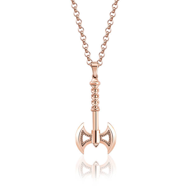 istock Men & Women Axe Pendant Chain Necklace 1145224823