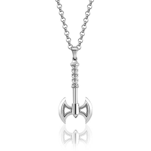 istock Men & Women Axe Pendant Chain Necklace 1145224863