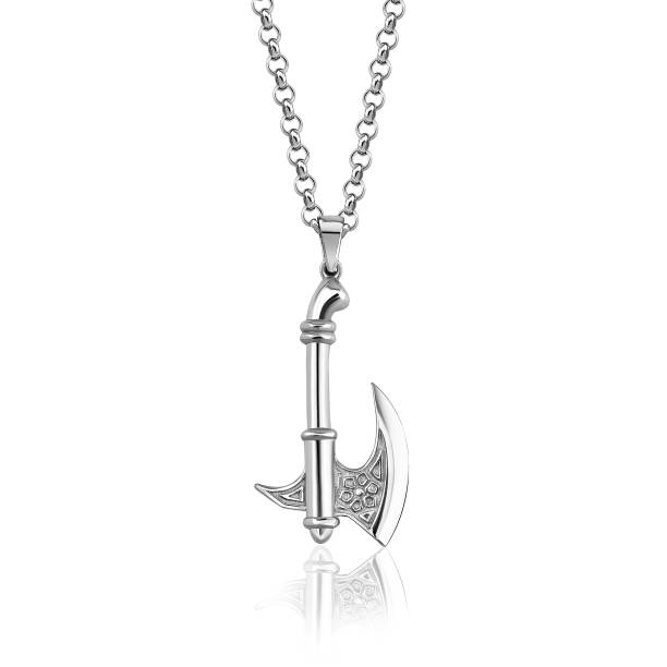 istock Men & Women Axe Pendant Chain Necklace 1145224869