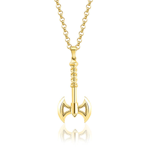 Men & Women Axe Pendant Chain Necklace