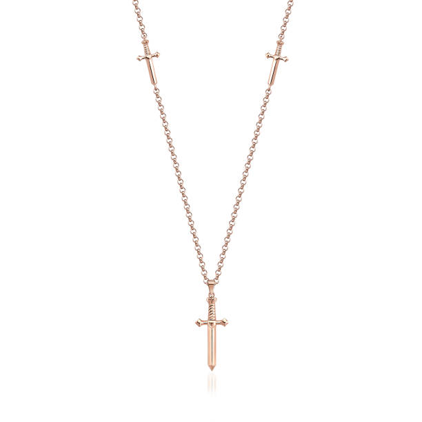 istock Men & Women Sword Pendant Necklace 1145225139