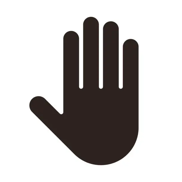 Vector illustration of Hand icon