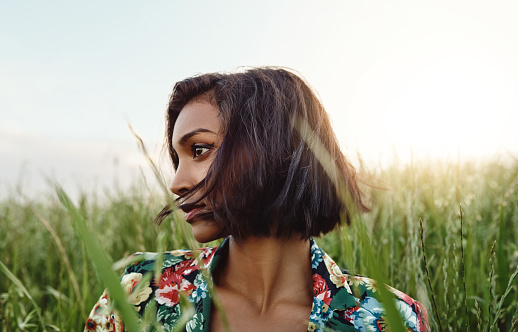 Shot of an attractive young woman posing outdoors