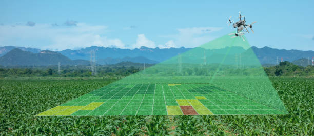drone for agriculture, drone use for various fields like research analysis, safety,rescue, terrain scanning technology, monitoring soil hydration ,yield problem and send data to smart farmer on tablet