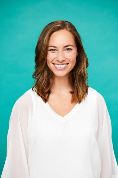 istock Gorgeous woman in white 1145236879