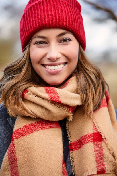 istock Smiling girl in winter 1145237301