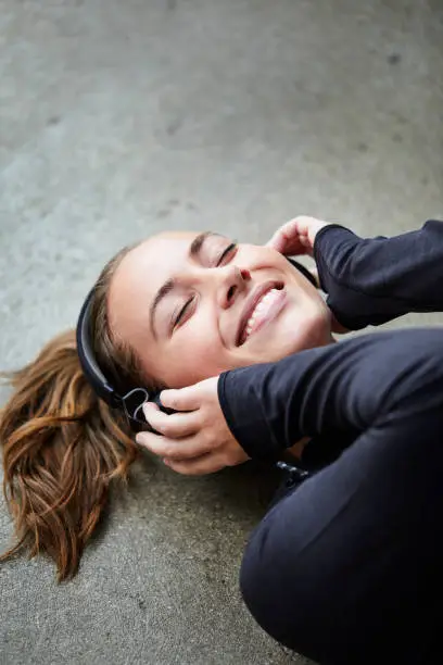 Photo of Beautiful woman with headphones