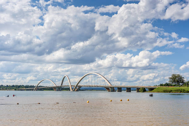 istock Juscelino Kubitschek Bridge in Brasilia 1145241938