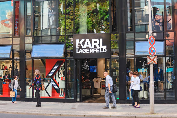 Karl Lagerfeld fashion store in Berlin 17 May 2018, Berlin, Germany: Karl Lagerfeld fashion store in Berlin karl lagerfeld stock pictures, royalty-free photos & images