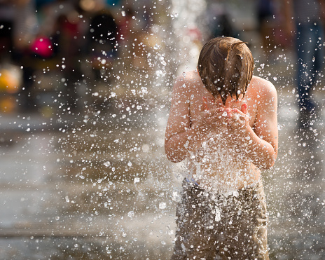 Fountain Statue in Valencia, Spain