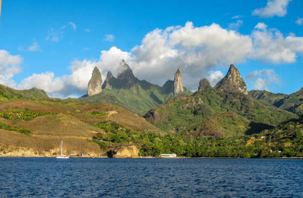 마 르 키즈 제도 - marquesas islands 뉴스 사진 이미지