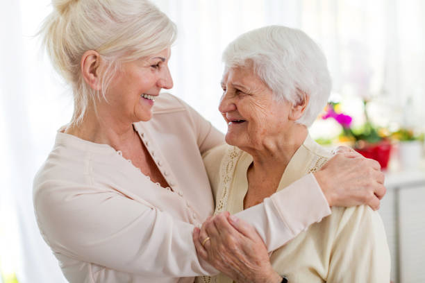 istock Senior woman spending quality time with her daughter 1145255819