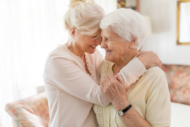 istock Senior woman spending quality time with her daughter 1145256211