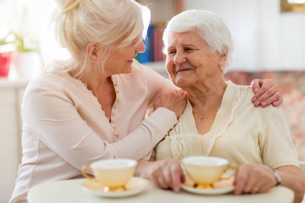 istock Senior woman spending quality time with her daughter 1145256911