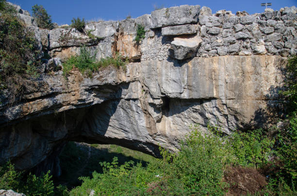 istock Natural bridge at Ponoarele, Romania 1145260538